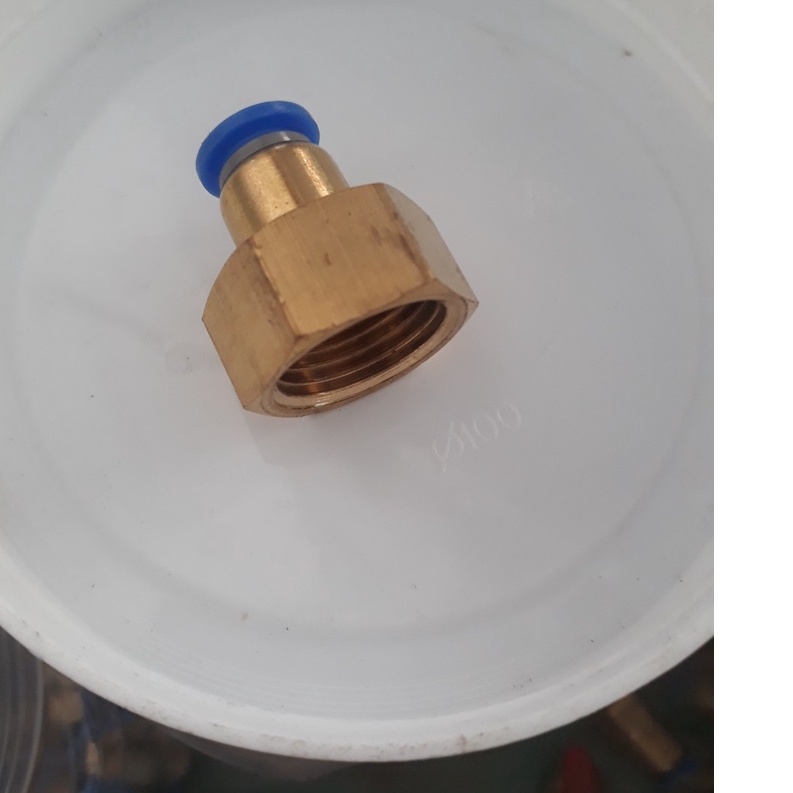 Đầu nối nhanh dây hơi khí nén ren 21 mm, 13 mm, 16 mm ra dây 8li