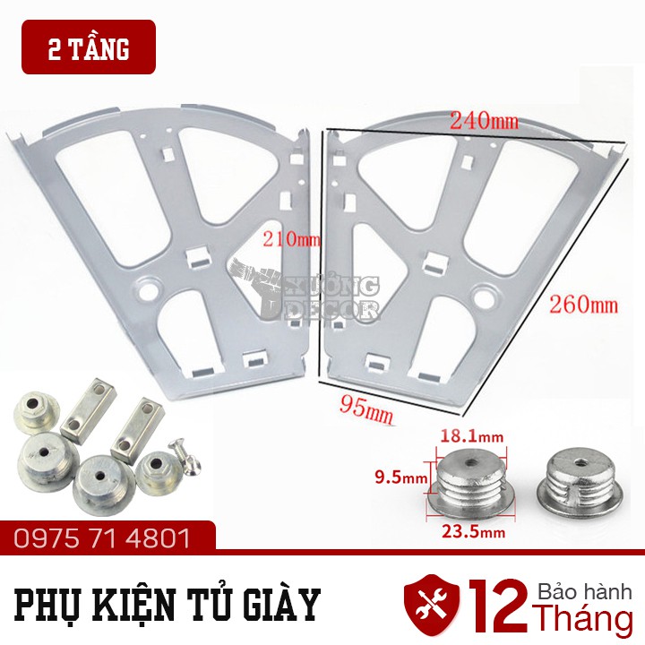 Giá xoay tủ giầy cao cấp Bộ 2 chiếc