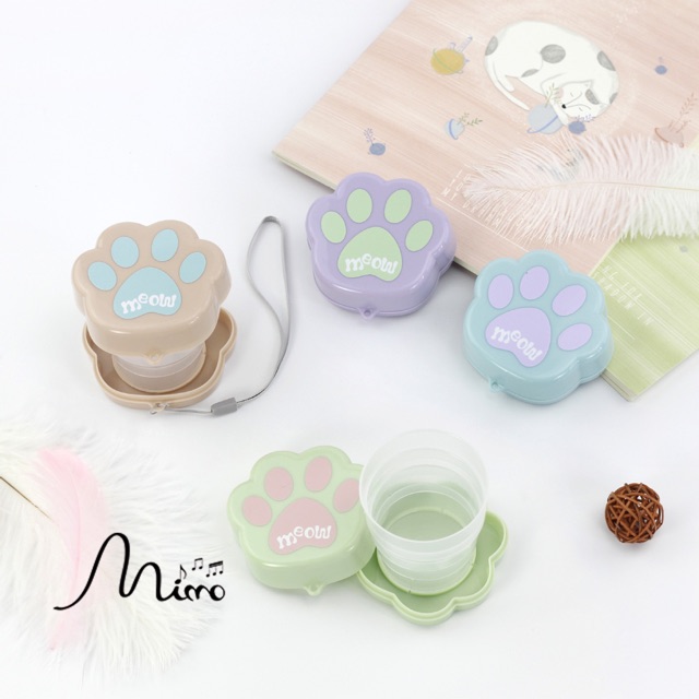 Cốc Uống Nước Gấp Gọn Văn Phòng Cá Nhân Nhiều Mẫu Hoạt Hình Tiện lợi