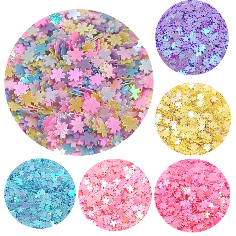Set 1500 Hạt Kim Sa Hình Hoa 5mm Đính Trang Trí Ốp Điện Thoại Diy