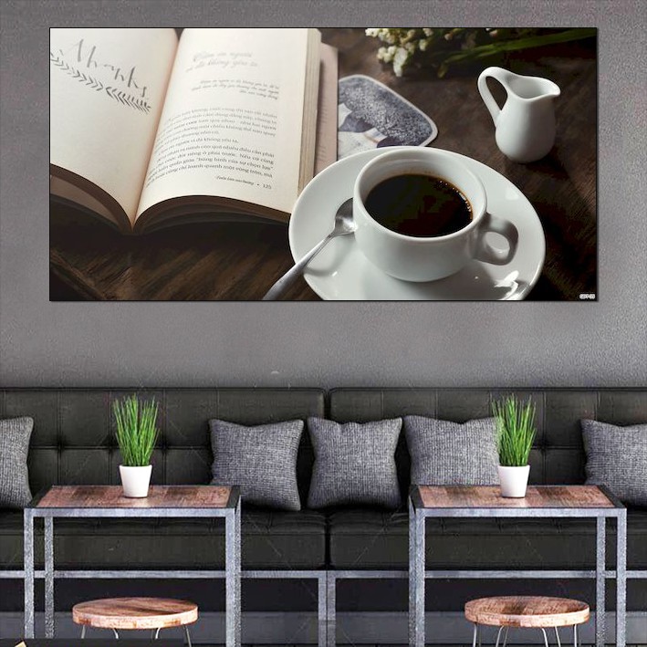 Decal trang trí - decal dán tường - tranh dán tường cà phê, quán, Coffee.. đẹp 70x100cm