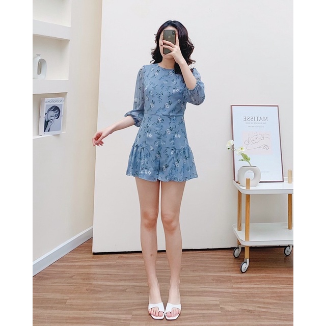 Jumpsuit hoa đuôi cá hàng thiết kế vnd0422j03 by germe