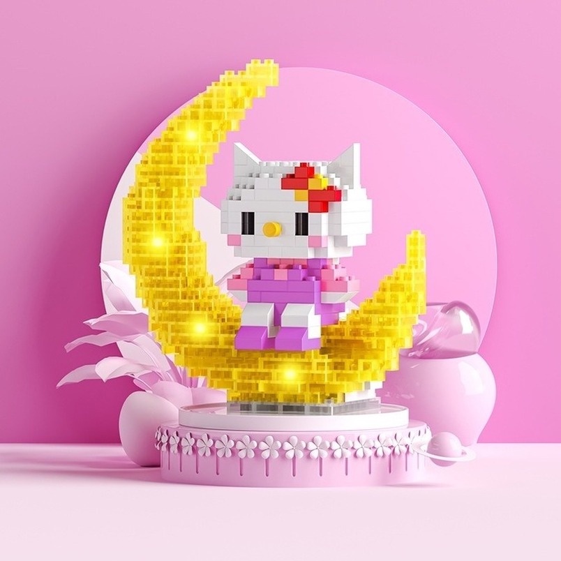 DISNEY Bộ Đồ Chơi Lắp Ráp Hình Chuột Mickey Minnie 3D Bằng Nano Kích Thước Nhỏ Diy Dành Cho Trẻ Em