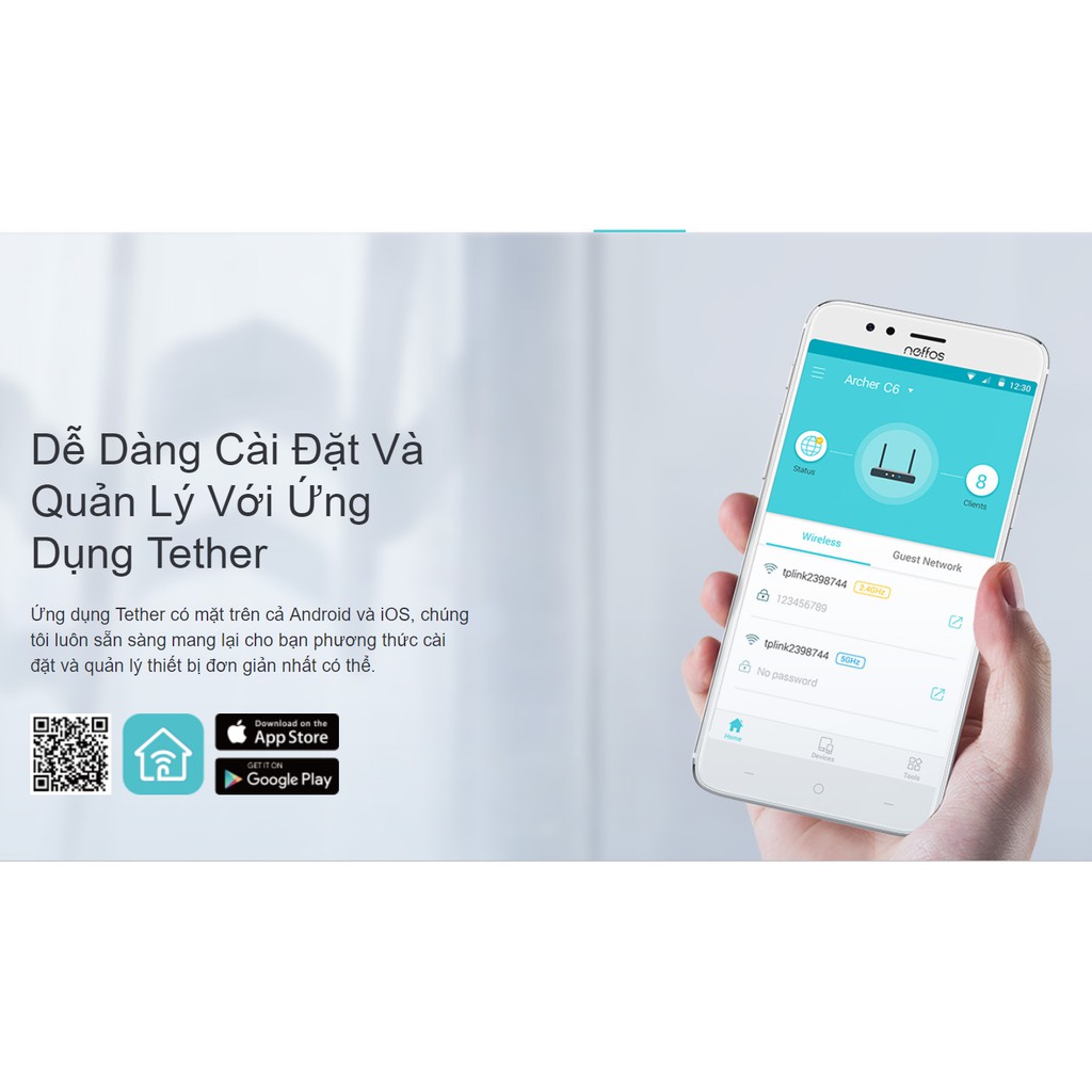 [Giảm 2% nhập "TAPHCLMC6" ] Router Wifi TPLink Archer C6 (MU-MIMO AC1200) - Hàng Chính Hãng | BigBuy360 - bigbuy360.vn