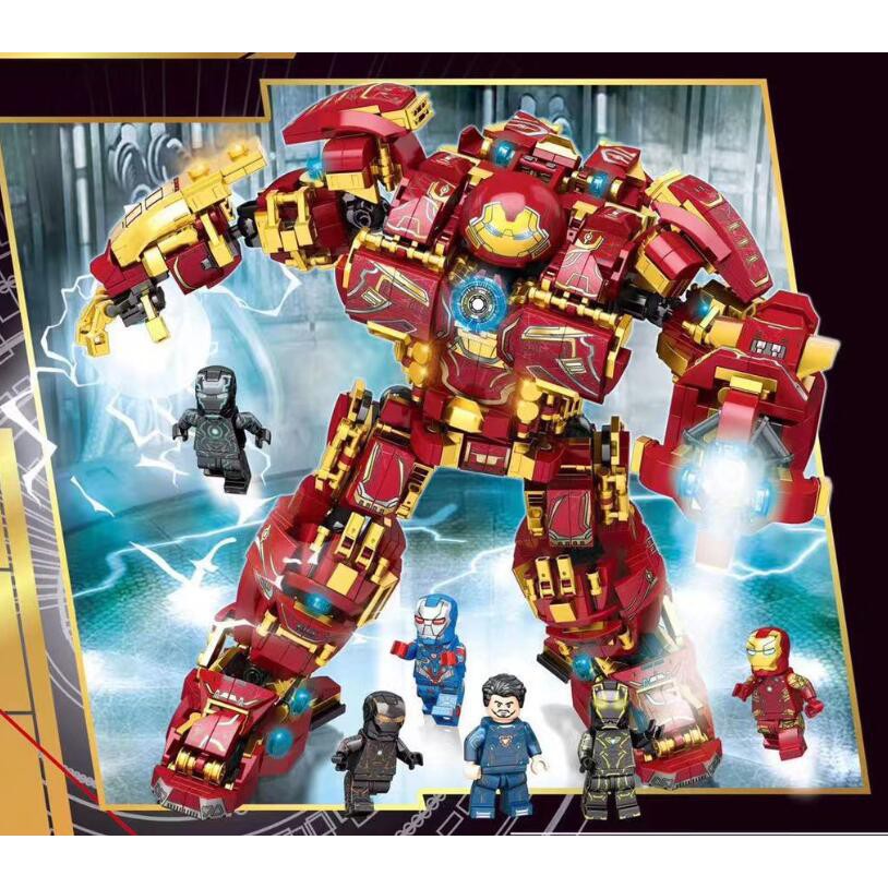 (HÀNG CÓ SẴN) Mẫu lắp ráp Super Hero Siêu Robot Hulk Buster LY76026