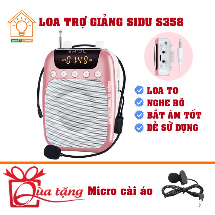 Loa Trợ Giảng Chuyên Nghiệp + Tặng Micro Cài Áo Dự Phòng