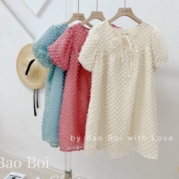Đầm babydoll - Váy babydoll tiểu thư váy dáng rộng sang chảnh dạo phố, đi tiệc_139 nội y xanh thiết kế thoáng mát