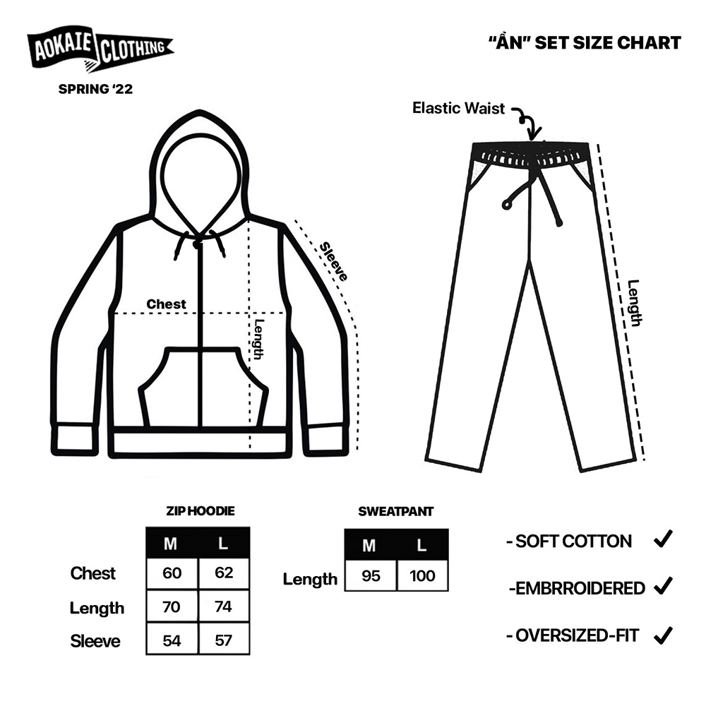 SET NỈ QUẦN VÀ ÁO HOODIE - ẨN