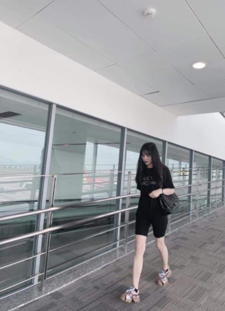 Quần Legging Lửng Nữ Đùi Nâng Mông, Co Giãn