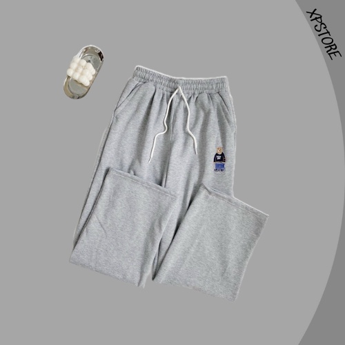 Quần Ống Suông Nam Nữ - Quần ống suông Thêu Gấu Form unisex  (Ảnh Thật)