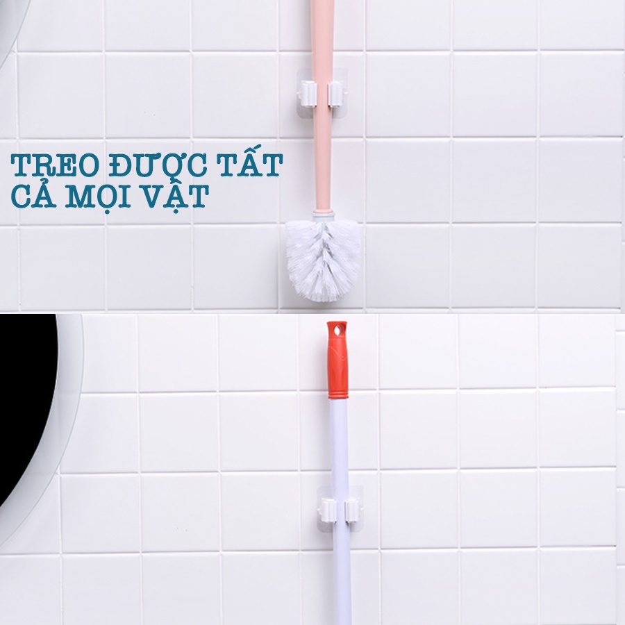 Móc Dán Tường Kẹp Cây Lau Nhà, Chổi Siêu Chắc Chắn Z016