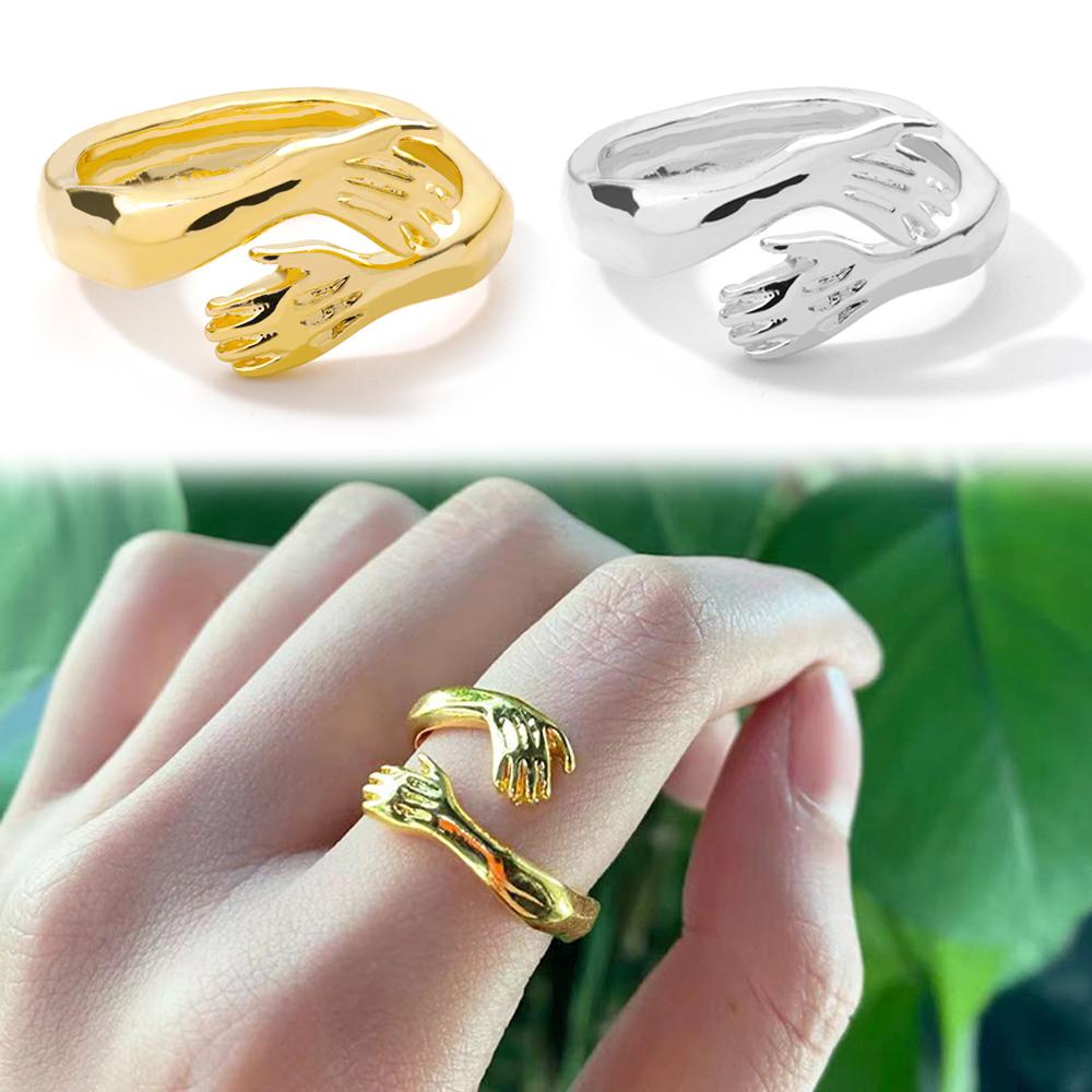 Nhẫn Đeo Tay Lãng Mạn|Nhẫn Cưới Dạng Mở Thiết Kế Ấn Tượng