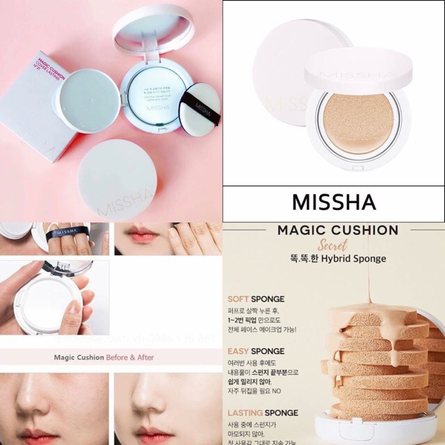 PHẤN NƯỚC MISSHA M MAGIC CUSHION CHO DA DẦU