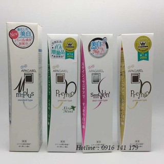 Kem đánh răng apagard siêu trắng