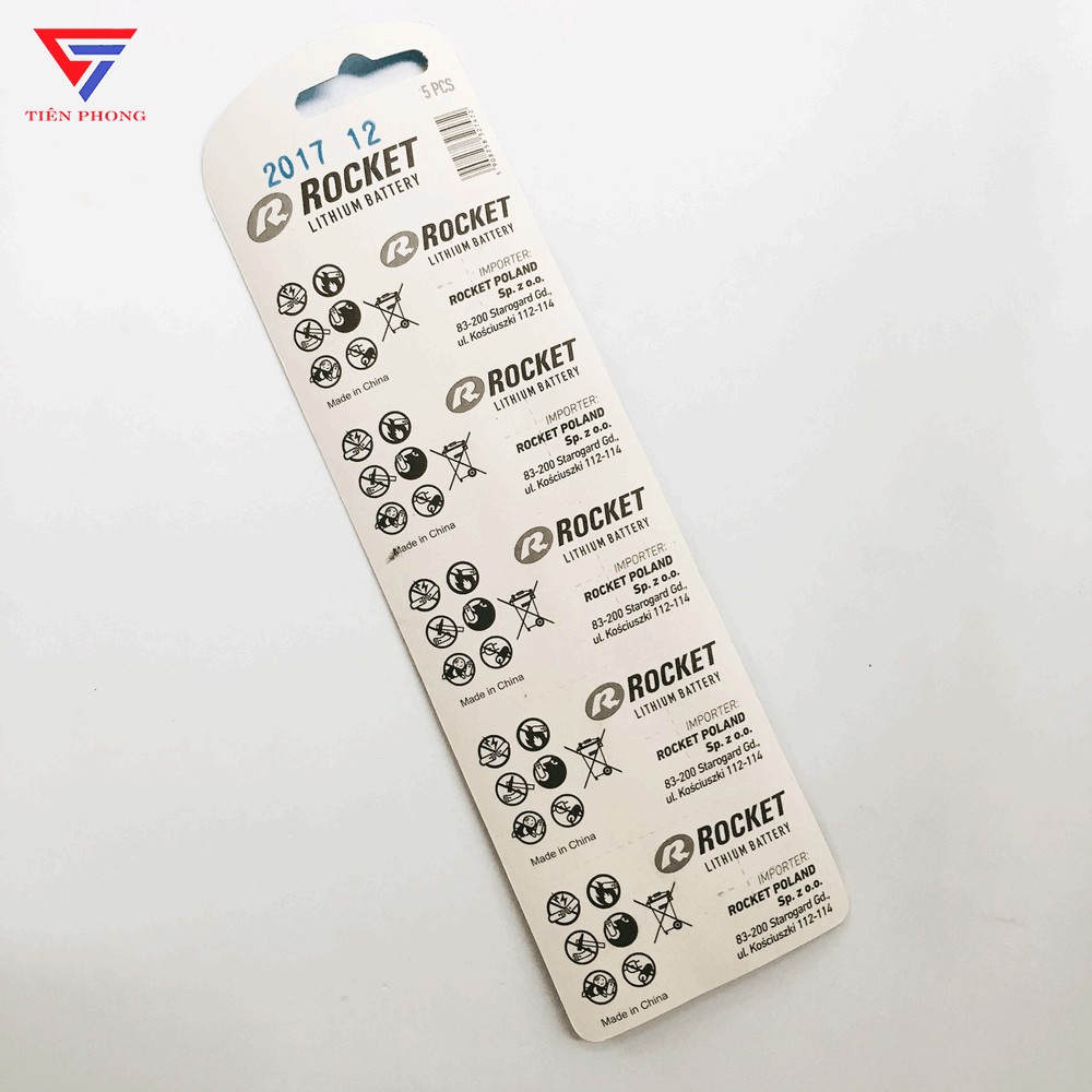 Pin Rocket CR2032 vỉ 5 viên