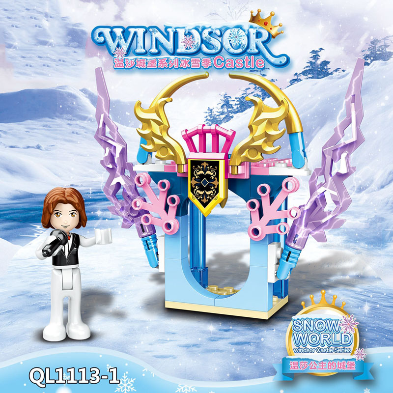 Dòng Lego Friends Lâu đài công chúa Windsor Nhân vật nhỏ Thiên đường tuyết Món quà sinh nhật cô gái trò chơi ghép hình