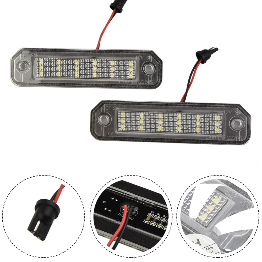 2x Đèn LED Biển Số Màu Trắng Cho 92-00 Dành Cho Xe Honda Civic EJ EK EM EK9 EK4
