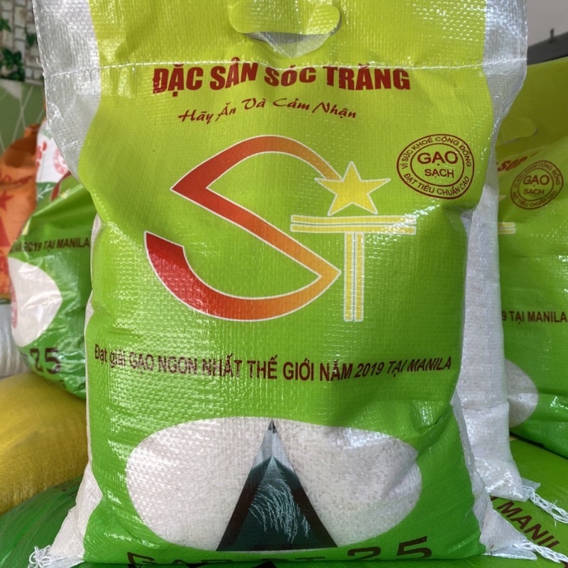 10kg gạo ST 25 đặc sản sóc trăng loại 1 chính hãng ship ngay( có bỏ sỉ)