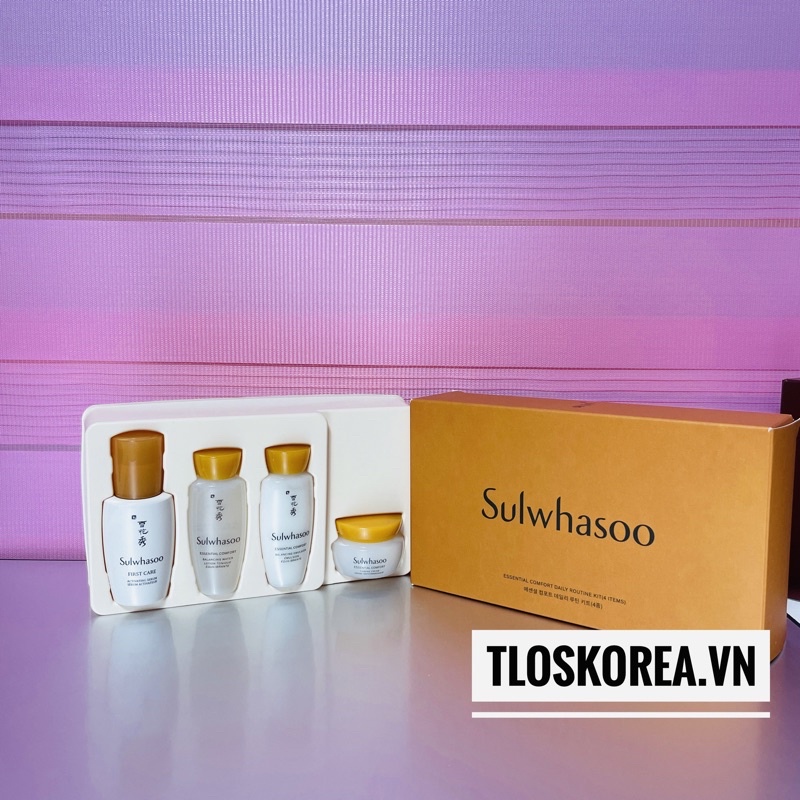 [New]Set Mini Sulwhasoo Esssential  Comfort Kit Daily Routine Kit (4 items)  Chống Lão Hoá Và Làm Săn Chắc Da