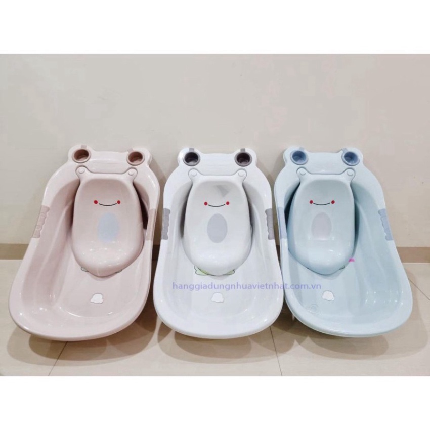 Chậu tắm cho bé hình chú ếch đáng yêu có van tháo nước
