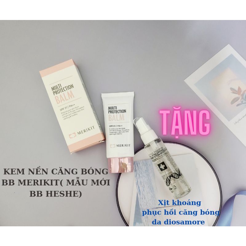 [tặng 1 chai xịt khoáng tbg diosamore] Kem BB Mulwang merikit - kem nền, che khuyết điểm và dưỡng trắng da