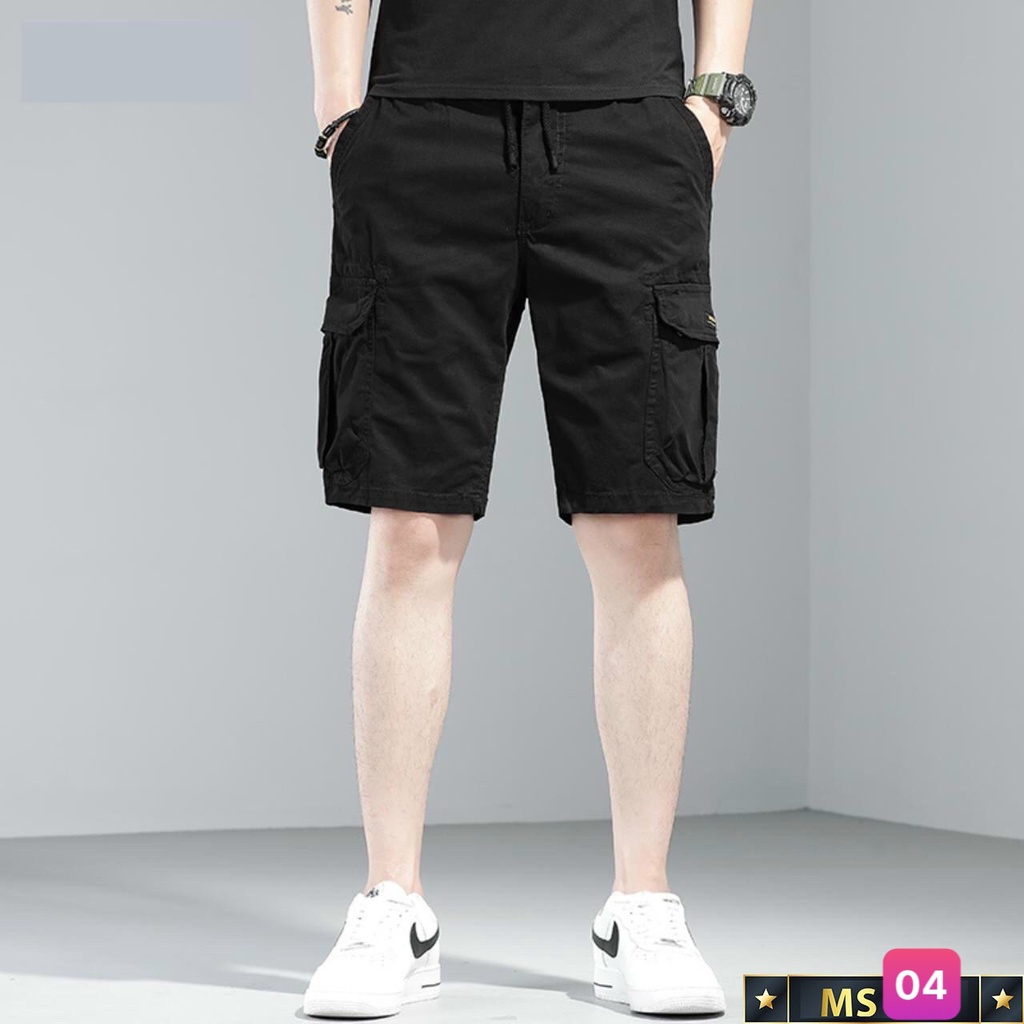 Quần Short Đùi Kaki Nam Túi Hộp Quảng Châu Cao Cấp Nhiều Màu M279