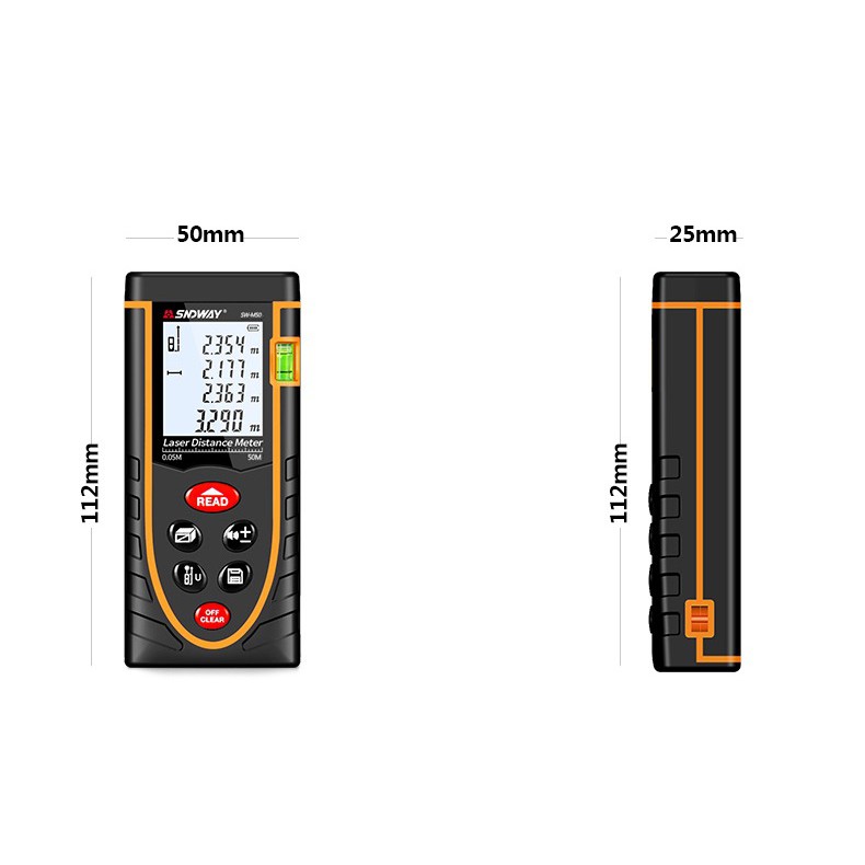 RẺ VÔ ĐỊCH 🔥Thước đo khoảng cách laser SNDWAY SW-M50🔥FREESHIP🔥