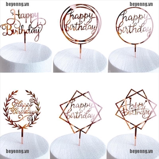 1 Topper Trang Trí Bánh Kem Chữ Happy Birthday