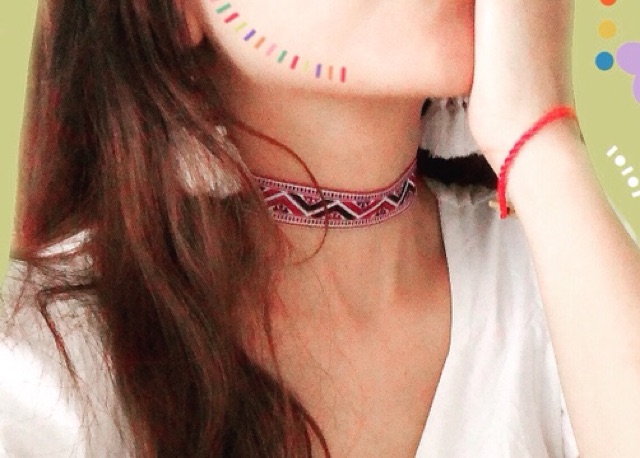 Choker boho - choker thêu hoạ tiết thổ cẩm