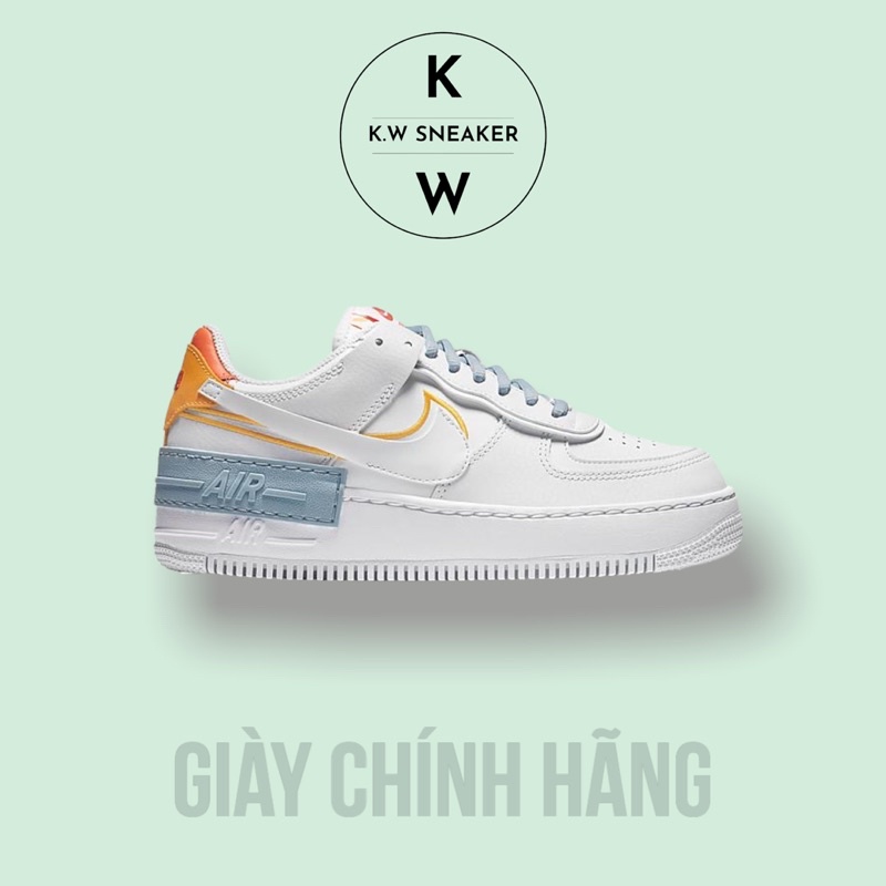 (Giày AUTH) Giày Air Force 1 Shadow Bekind Navy chính hãng, giày AF1 chính hãng