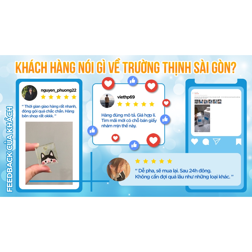 Nhựa Epoxy Resin AB tỉ lệ 3:1 Loại Cứng Keo 2 Thành Phần Chống Vàng Không Bọt  - Trường Thịnh Sài Gòn
