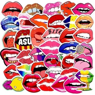 10-60 hình dán Stickers Lips môi decal (random hình)