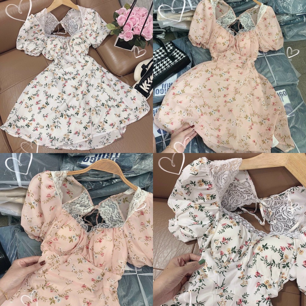 [Mã WAMT1505 giảm 10K đơn 0K] Đầm hoa nhíu ngực cut out lưng 💖 KÈM ẢNH THẬT 💖 BAO KIỂM ❌ | BigBuy360 - bigbuy360.vn