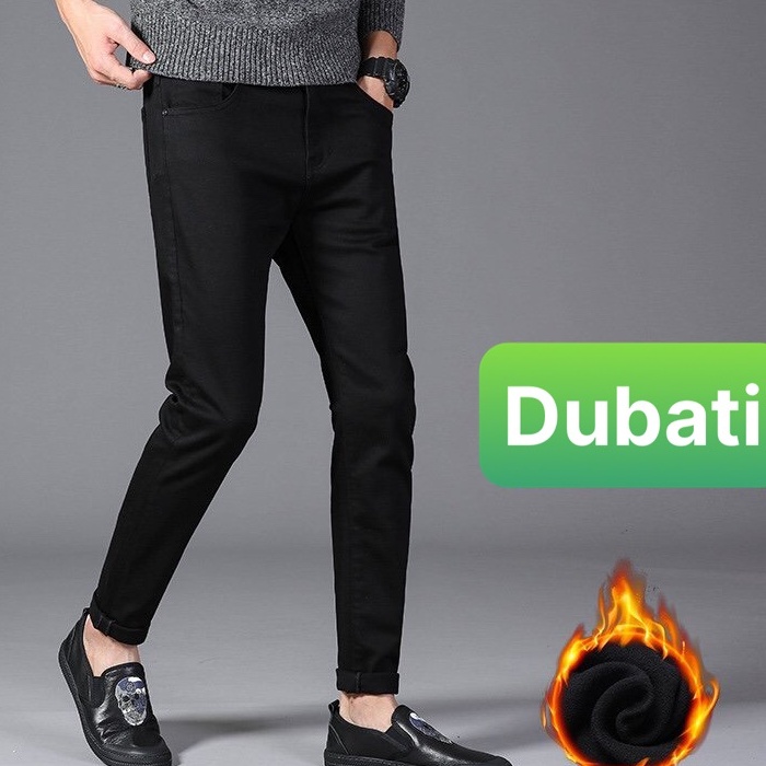 QUẦN JEAN NAM CHẤT BÒ ĐEN TRƠN NEW TREND THOÁNG MÁT, CHẤT LƯỢNG CAO, CO GIÃN NHẸ HOT TREND- DB 20- DUBATI FASHION