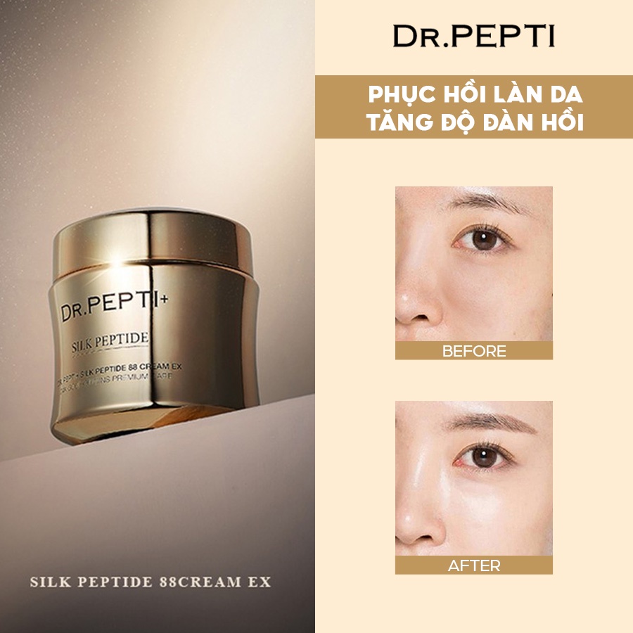 Kem Dưỡng Da Mặt Dr.pepti silk Peptide 88 Cream Ex 12g