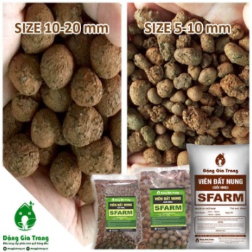 Giá Thể Viên Đất Nung Sỏi Nhẹ SFARM Kích Thước 5 - 10 MM Chuyên Trồng Cây Cảnh Thủy Canh, Rau Ăn Lá