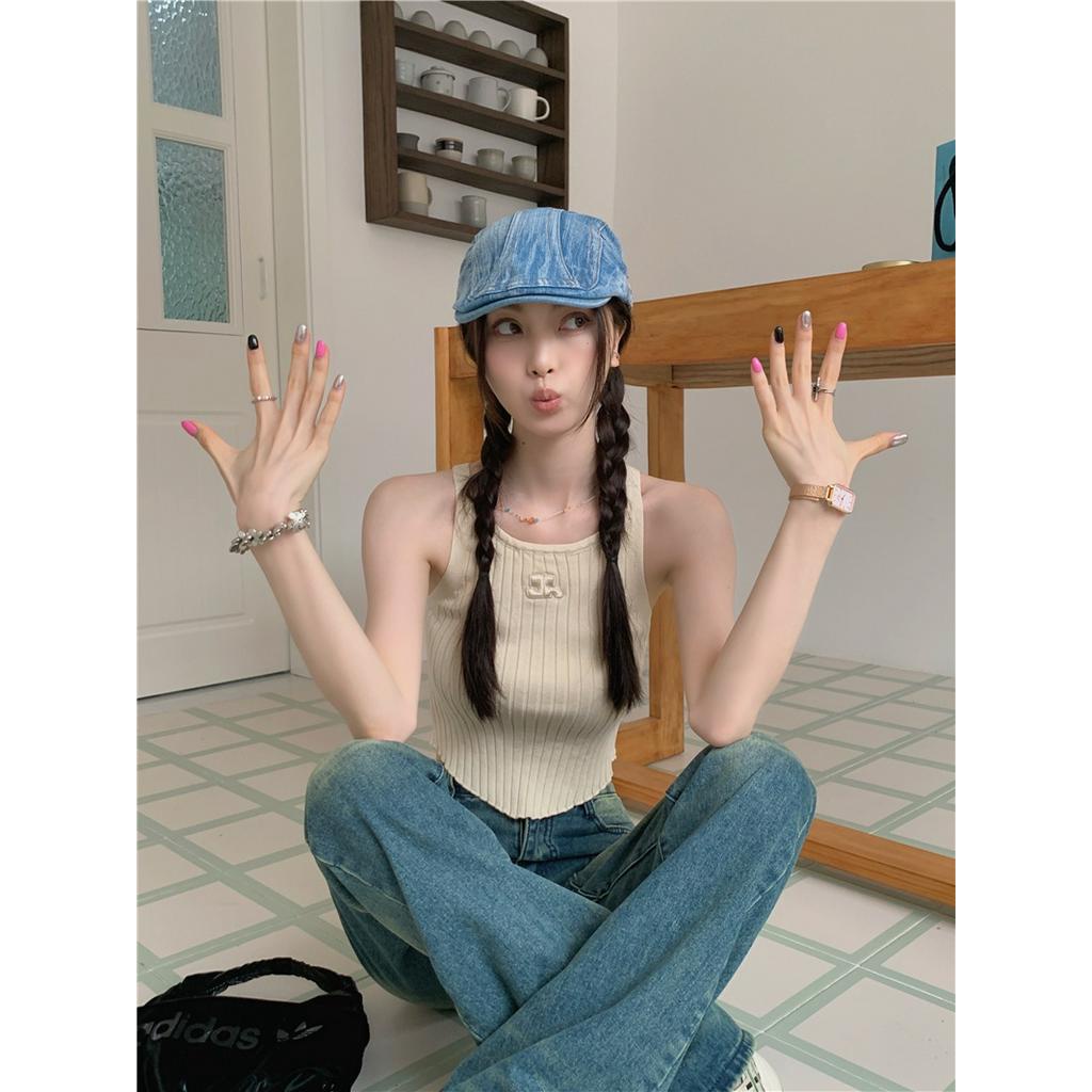 Áo Dây Dệt Kim Kẻ Sọc Dáng Ôm Thời Trang Dành Cho Nữ 62654