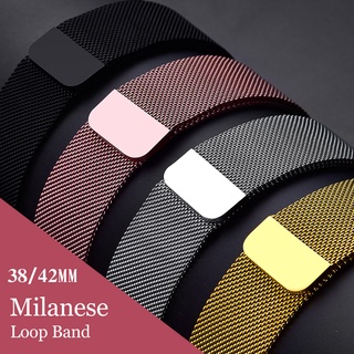 Dây Đeo Inox Milanes Khóa Nam Châm Cho Đồng Hồ Thông Minh Apple watch 44mm 45mm 41mm 42mm 40mm 38mm iwatch se 73456
