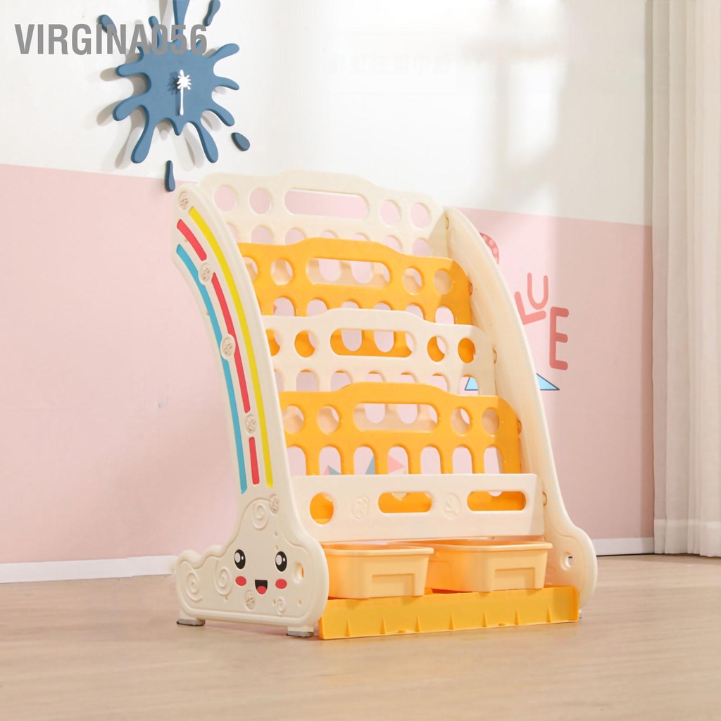 Có thể bán buôn Giá sách trẻ em mẫu giáo lưu trữ Nhà đơn giản đứng Virgina056 Hàng giao ngay