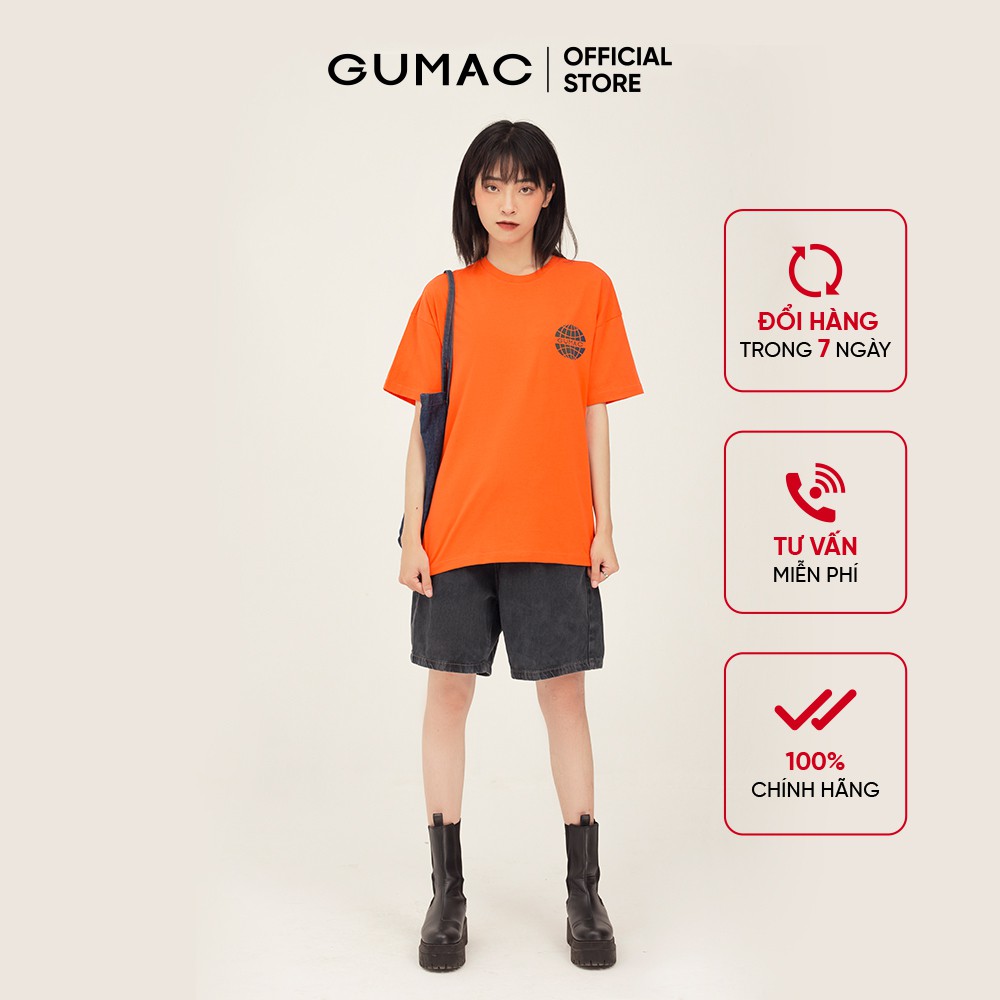 Áo thun nữ in hình GUMAC phong cách ulzzang năng động, trẻ trung ATB387 | BigBuy360 - bigbuy360.vn