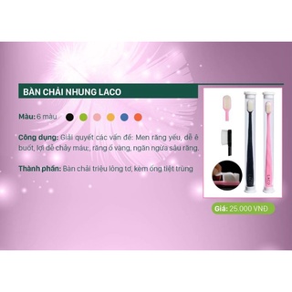 Bàn chải nhung laco