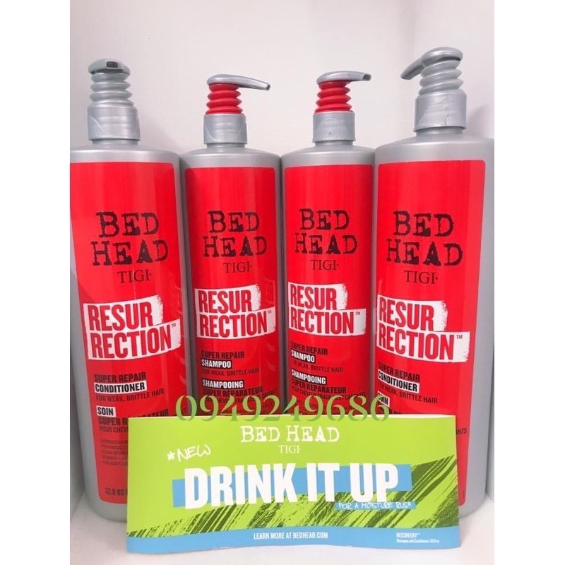 [MẪU MỚI NHẤT] (CHÍNH HÃNG CÔNG TY) DẦU GỘI VÀ XẢ TÁI SINH TIGI RESURRECTION LEVEL 3 970ML