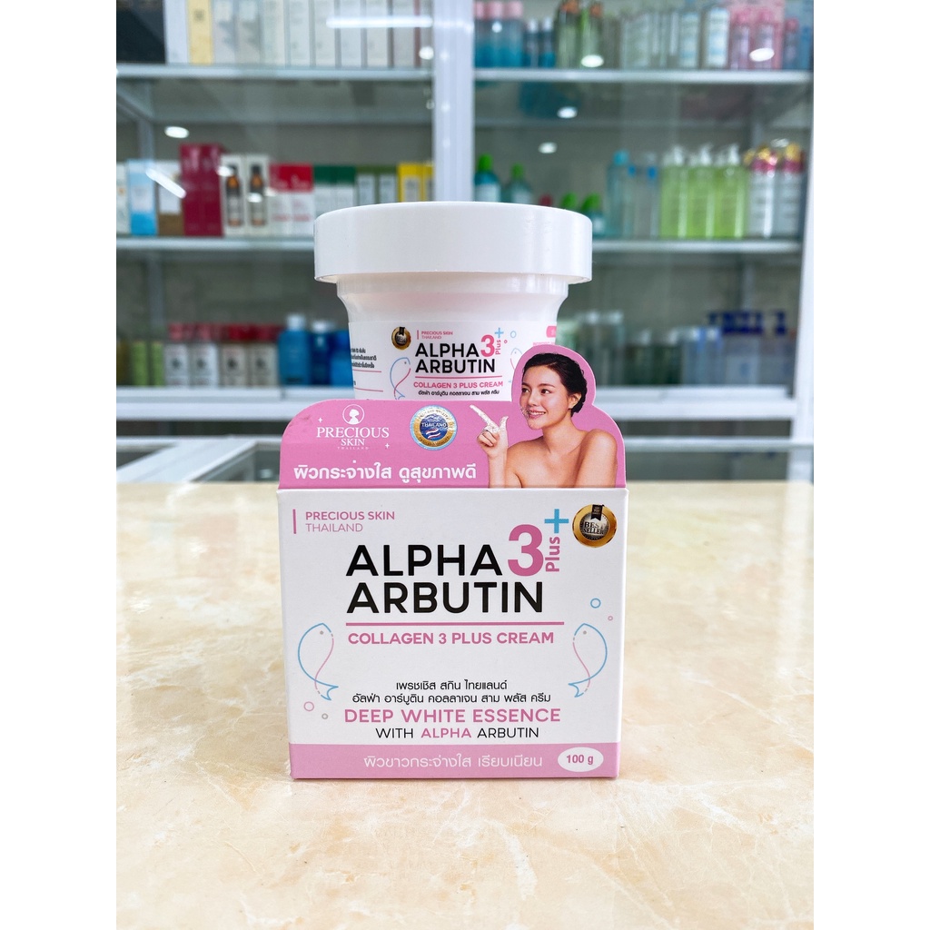 Kem Body Dưỡng Trắng Da Alpha Arbutin 3 Plus Collagen Cream 100ml Thái Lan