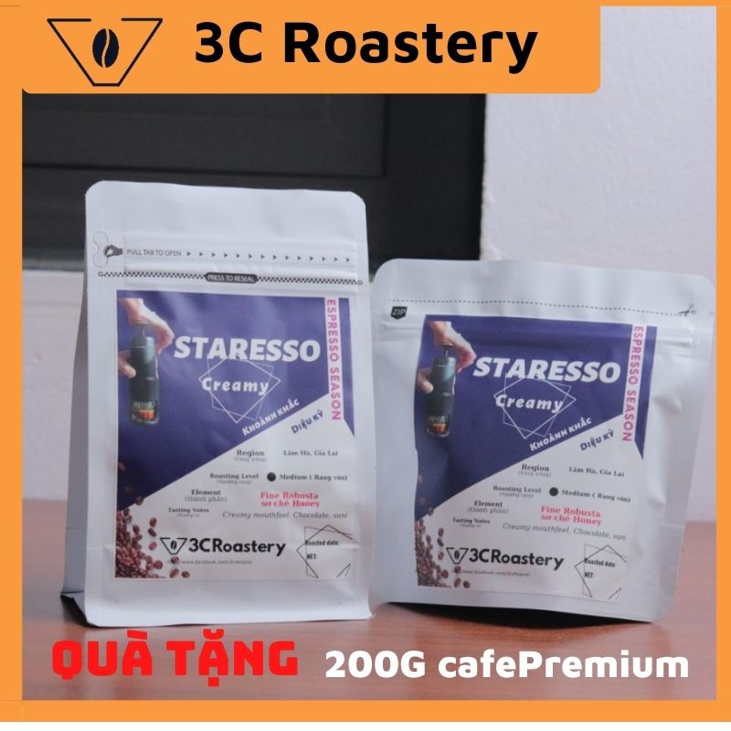 Máy xay cà phê cầm tay STARESSO chính hãng pha espresso bảo hành toàn quốc 1 năm TẶNG KÈM thìa vàng và 100gr cà phê