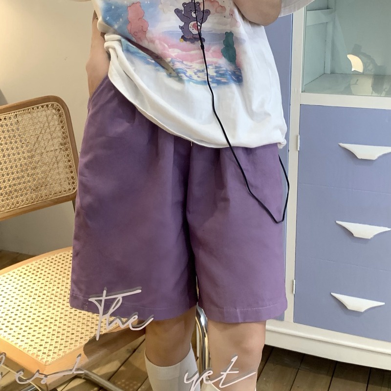 【ZHELIHANGFEI】 / Quần Thể Thao Ống Rộng Qua Gối Phong Cách Mới Cho Nữ