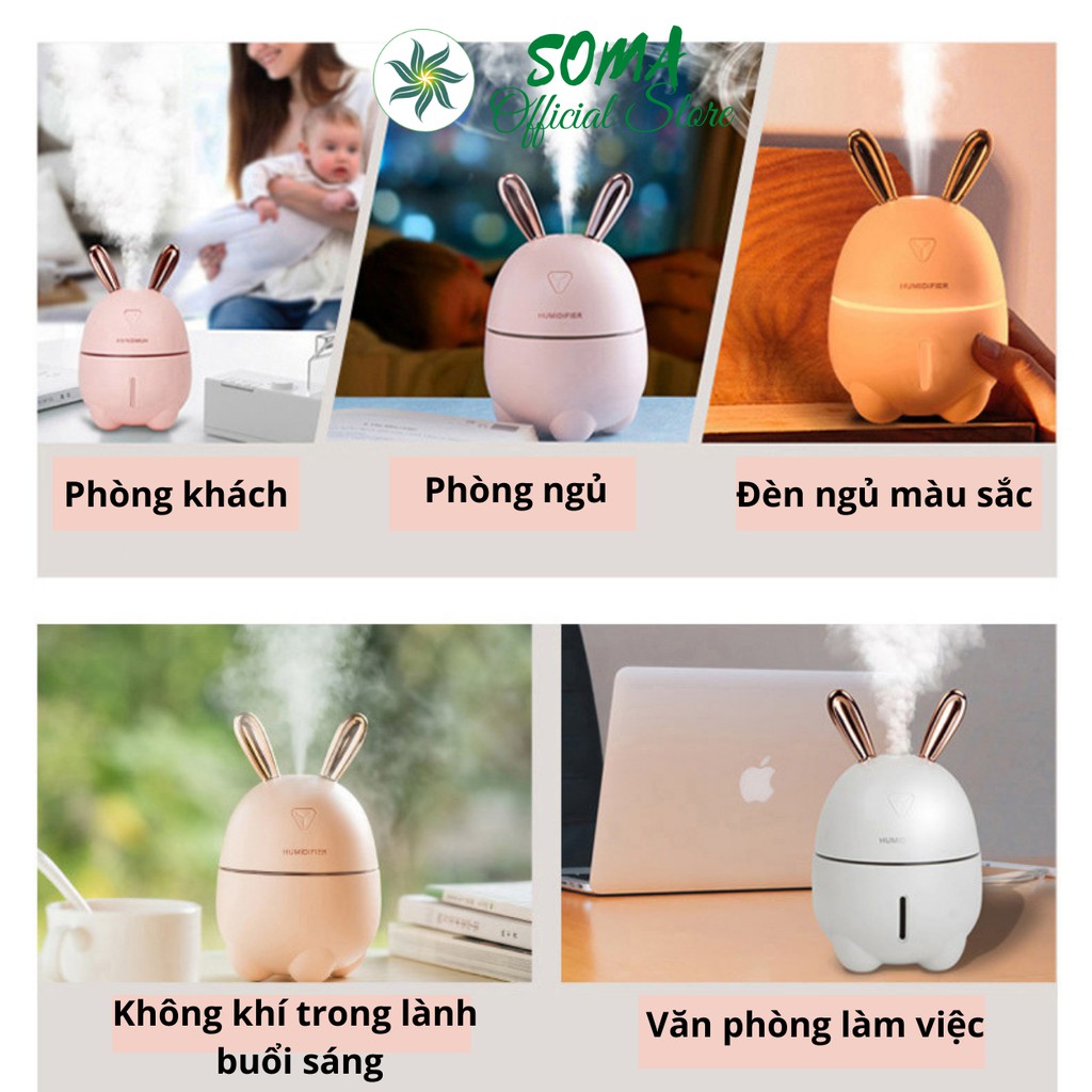 [10 mẫu] Máy phun sương tạo ẩm hình thú khuếch tán hơi nước Humidifier I BẢO HÀNH 6 THÁNG