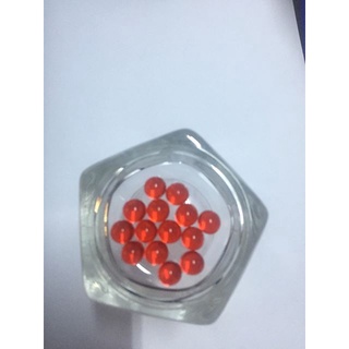 Bộ 2 viên bi màu đỏ đường kính 6mm hoặc 7mm hoặc 8mm hoặc 9mm hoặc 10mm