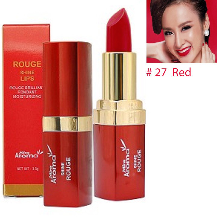 Son lì có dưỡng Mira Aroma Rouge Shinne Lips 3.5g | BigBuy360 - bigbuy360.vn