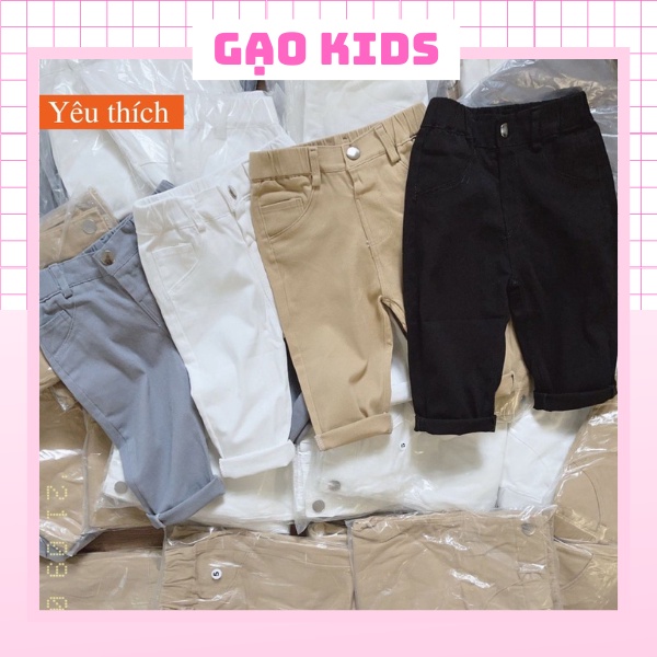 Quần bé trai - Quần jean kaki Zara chất cao cấp co giãn cho bé trai size 1-5t