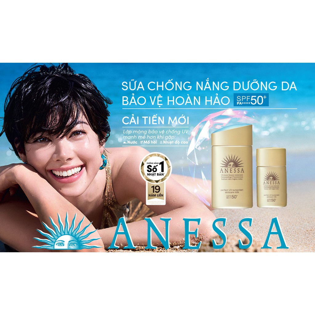 Sữa chống nắng bảo vệ hoàn hảo Anessa Perfect UV Sunscreen Skincare 60ml mau moi 2023